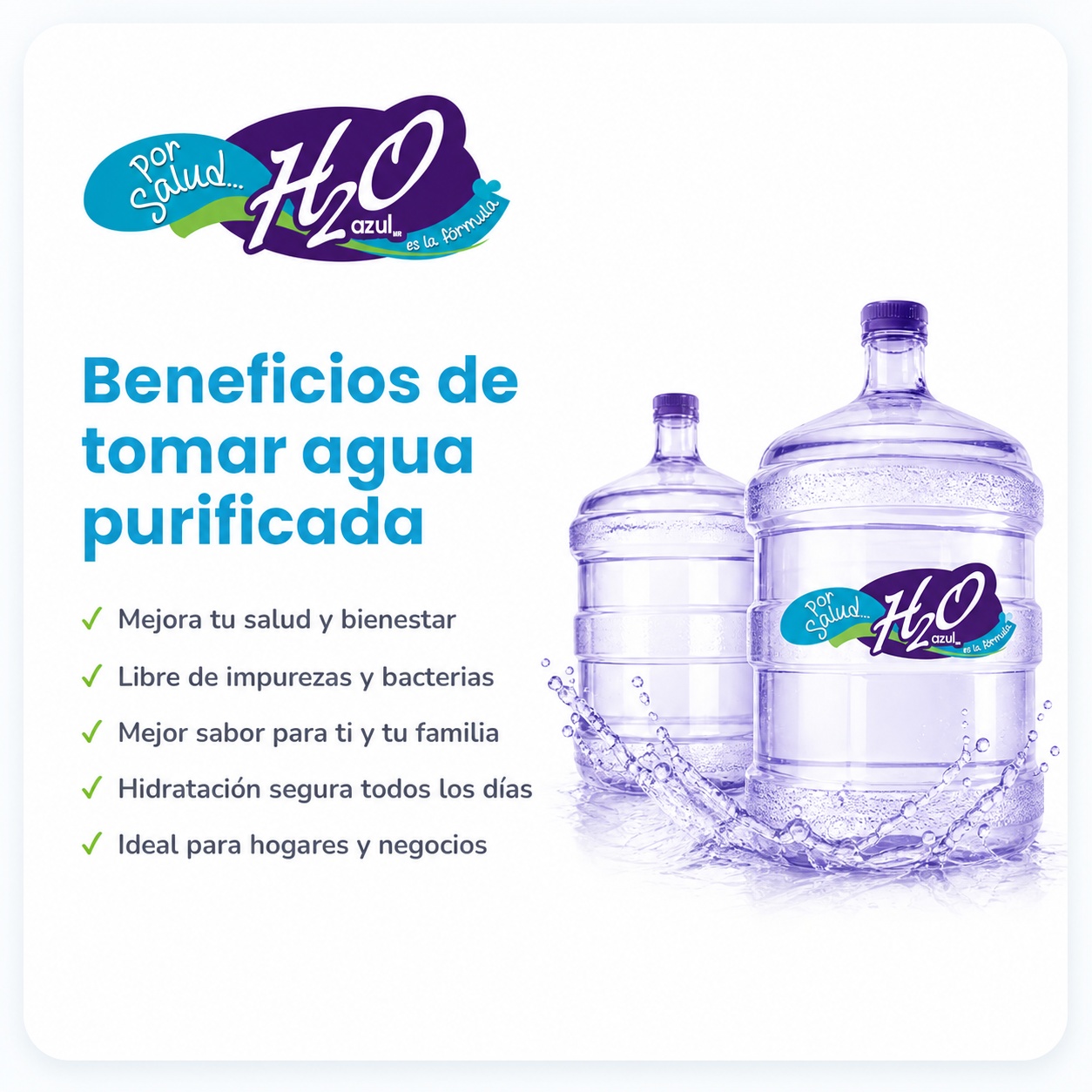 Marca H2O Azul